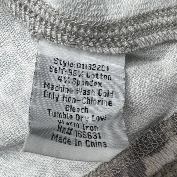 NWOT Calme Shirt Women Medium Tan Leopard Animal Print Boxy Cropped Cotton Blend - Picture 4 of 7